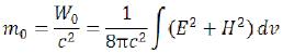 Уравнение массы покоя элементарной частицы